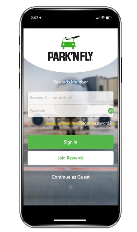 Park'N Fly Mobile App